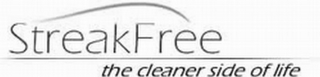 STREAKFREE THE CLEANER SIDE OF LIFE logo