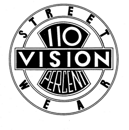 STREET 110 VISION PERCENT WEAR logo