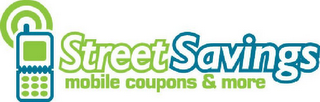 STREET SAVINGS MOBILE COUPONS & MORE logo