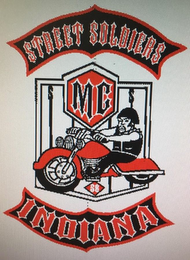 STREET SOLDIERS MC INDIANA SS S S logo