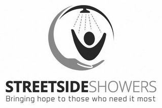STREETSIDESHOWERS BRINGING HOPE TO THOSE WHO NEED IT MOST logo