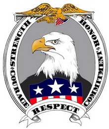 STRENGTH, COURAGE, HONOR, COMMITMENT, RESPECT logo