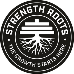 STRENGTH ROOTS THE GROWTH STARTS HERE logo
