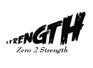 STRENGTH ZERO 2 STRENGTH logo