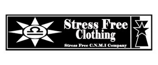 STRESS FREE CLOTHING STRESS FREE C.N.M.I. COMPANY logo