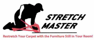 STRETCH MASTER RESTRETCH YOUR CARPET WITH THE FURNITURE STILL IN YOUR ROOM! logo