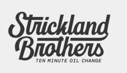 STRICKLAND BROTHERS TEN MINUTE OIL CHANGE logo