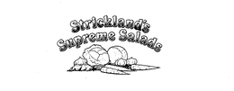 STRICKLAND'S SUPREME SALADS logo