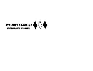 STRICKLY BOARDING TRIPLETHREAT AMBITIONS logo