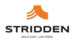 STRIDDEN WALK EASY, LIVE MORE logo