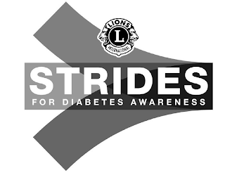 STRIDES FOR DIABETES AWARENESS L LIONS INTERNATIONAL logo