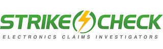 STRIKE CHECK ELECTRONIC CLAIMS INVESTIGATORS logo