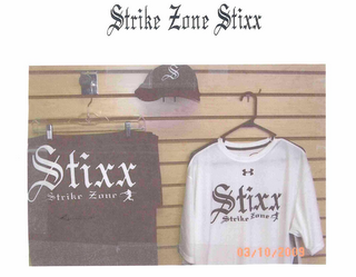 STRIKE ZONE STIXX  S logo