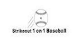 STRIKEOUT 1 ON 1 BASEBALL logo