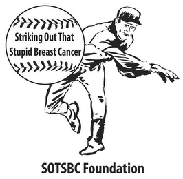 STRIKING OUT THAT BREAST CANCER SOTSBC FOUNDATION logo