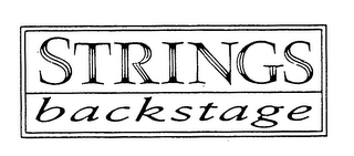 STRINGS BACKSTAGE