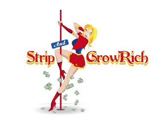 STRIP AND GROW RICH logo