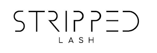 STRIPPED LASH logo