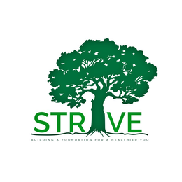 STRIVE BUILDING A FOUNDATION FOR A HEALTHIER YOU logo