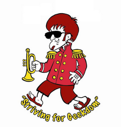 "STRIVING FOR GEEKDOM" logo
