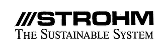 STROHM THE SUSTAINABLE SYSTEM logo