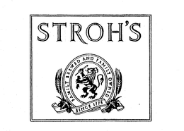 STROH'S FAMILY BREWED AND FAMILY OWNED SINCE 1775 logo