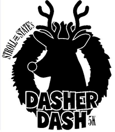 STROLL ON STATE'S DASHER DASH 5K logo