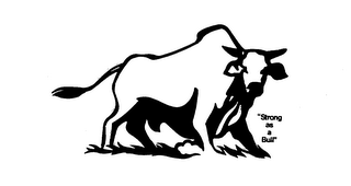 "STRONG AS A BULL" logo