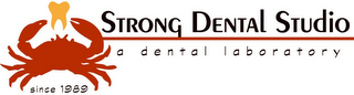STRONG DENTAL STUDIO SINCE 1989 A DENTAL LABORATORY logo