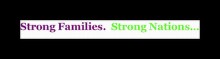 STRONG FAMILIES. STRONG NATIONS... logo