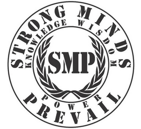 STRONG MINDS KNOWLEDGE WISDOM SMP POWERPREVAIL logo