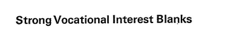 STRONG VOCATIONAL INTEREST BLANKS logo