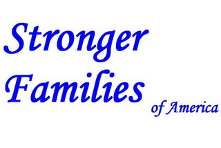 STRONGER FAMILIES OF AMERICA logo