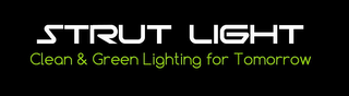 STRUT LIGHT CLEAN & GREEN LIGHTING FOR TOMORROW logo