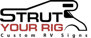 STRUT YOUR RIG CUSTOM RV SIGNS logo