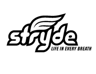 STRYDE LIFE IN EVERY BREATH logo