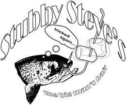 STUBBY STEVE'S TRICKED AGAIN... THE BIG MAN'S BAIT logo