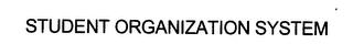 STUDENT ORGANIZATION SYSTEM logo