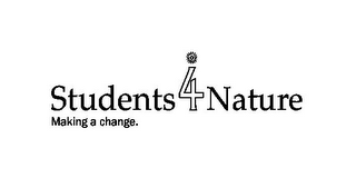 STUDENTS4NATURE MAKING A CHANGE. logo