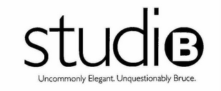 STUDIO B UNCOMMONLY ELEGANT. UNQUESTIONABLY BRUCE. logo