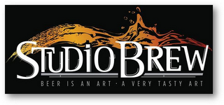 STUDIO BREW BEER IS AN ART · A VERY TASTY ART logo