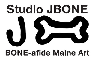 STUDIO JBONE J BONE-AFIDE MAINE ART logo