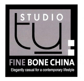 STUDIO TU FINE BONE CHINA ELEGANTLY CASUAL FOR A CONTEMPORARY LIFESTYLE logo
