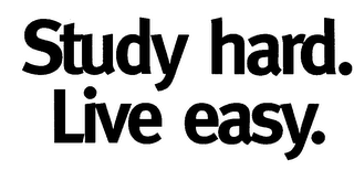 STUDY HARD. LIVE EASY. logo