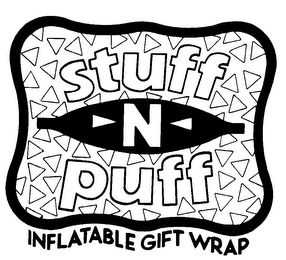 STUFF-N-PUFF INFLATABLE GIFT WRAP logo