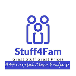 STUFF4FAM GREAT STUFF GREAT PRICES S4F CRYSTAL CLEAR PRODUCTS logo