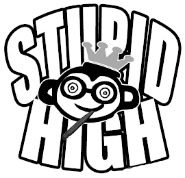 STUPID HIGH logo