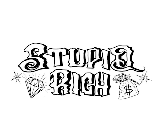 STUPID RICH logo