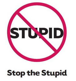 STUPID STOP THE STUPID logo