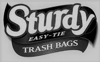 STURDY EASY-TIE TRASH BAGS logo